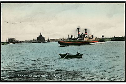 Købh., Frihavnen med Malmø færgen. Koren no. 93.