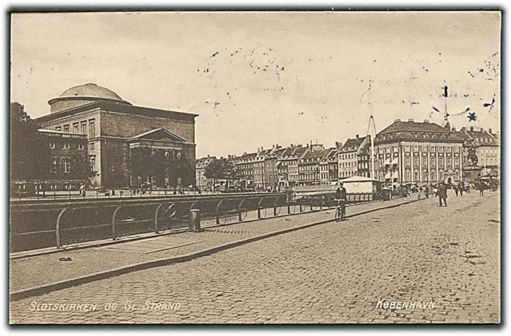 Slotskirken og Gl. Strand i København. Londoner Bazar u/no. 