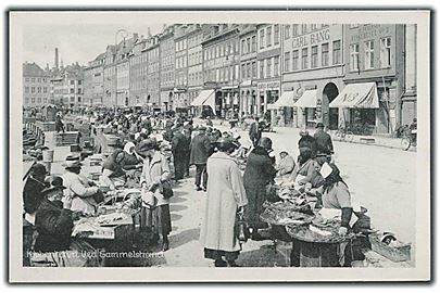 Handler og Købere ved Gammelstrand i København. Stenders, Kjøbenhavn no. 227. 