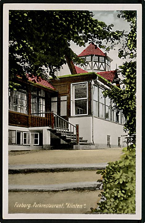 Faaborg, Parkrestaurant Klinten. Alstrøm no. 13350.