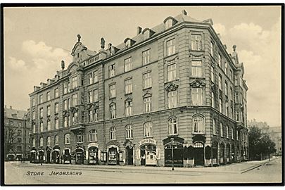 Købh., Store Jakobsborg med boghandel og frisør. J. A. Frederiksen u/no.