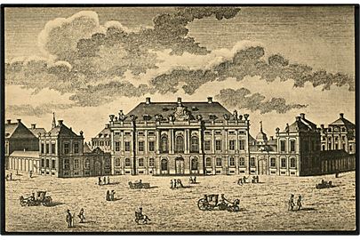 Købh., Fra gamle dage med Grev Moltkes Palæ anno 1756. W. & M. u/no. 