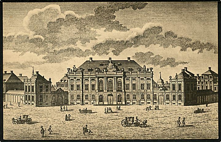 Købh., Fra gamle dage med Grev Moltkes Palæ anno 1756. W. & M. u/no. 