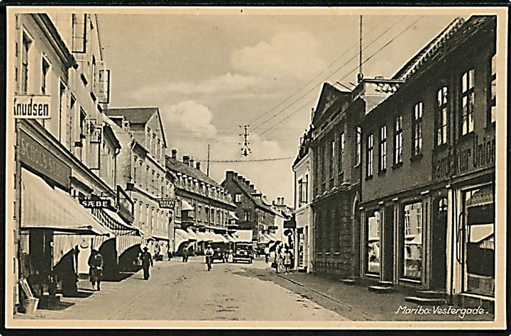 Maribo. Vestergade. Stenders Nykøbing F. no. 90.