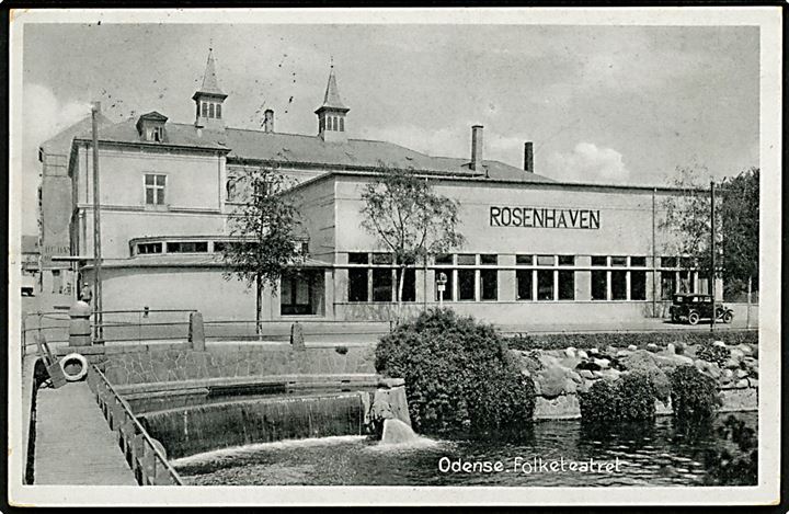 Odense. Folketeatret. Stenders Odense no. 449. 