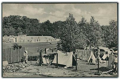 Campingpladsen og Friluftsbadet i Tønder. Stenders, Tønder no. 91 K. 