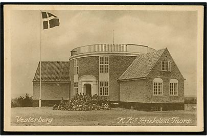 Thorø ved Assens. K.K.'s Feriekoloni Vesterborg. Plums boghandel u/no. 