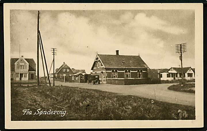 Søndervig. Parti fra byen. A. Overgaard u/no. 