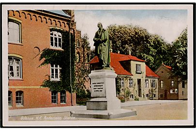 Odense, H. C. Andersen statue. R. Olsen mo. 801.