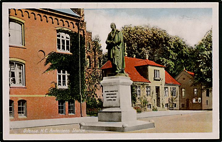 Odense, H. C. Andersen statue. R. Olsen mo. 801.