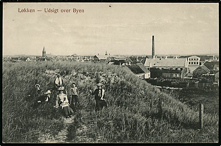 Løkken, udsigt over byen. Knudstrup u/no.