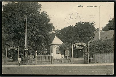 Købh., Valby, indgang til Korup's Have. Knackstedt & Näther u/no.