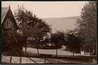 Svendborg, udsigt fra Badehotellet Christiansminde. Fotografi 9x14 cm.