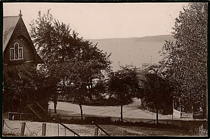 Svendborg, udsigt fra Badehotellet Christiansminde. Fotografi 9x14 cm.