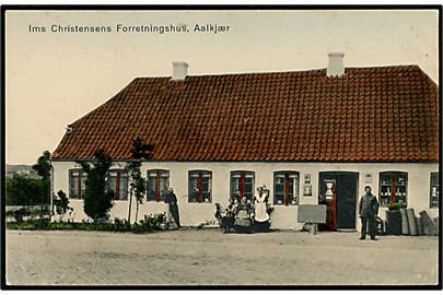 Aalkjær (Ålkær) pr. Vojens. Ims Christensens Forretningshus. M.J. no. 542.