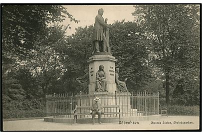 Købh., Ørsteds Statue, Ørstedsparken. U/no. 