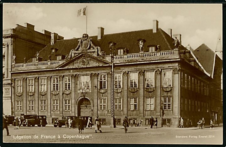 Købh., Kongens Nytorv 4, Franske Legation. Stenders no. 2214.