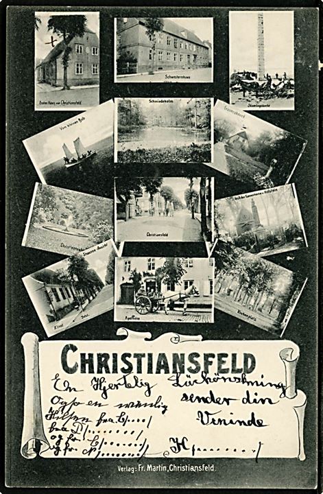Christiansfeld, partier. Fr. Martin u/no.