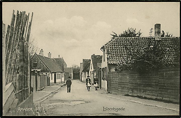 Købh., Islandsgade på Amager. Stenders no. 8065.