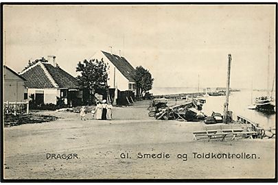 Dragør, Gl. Smedie og Toldkontrollen. Stenders no. 6763.