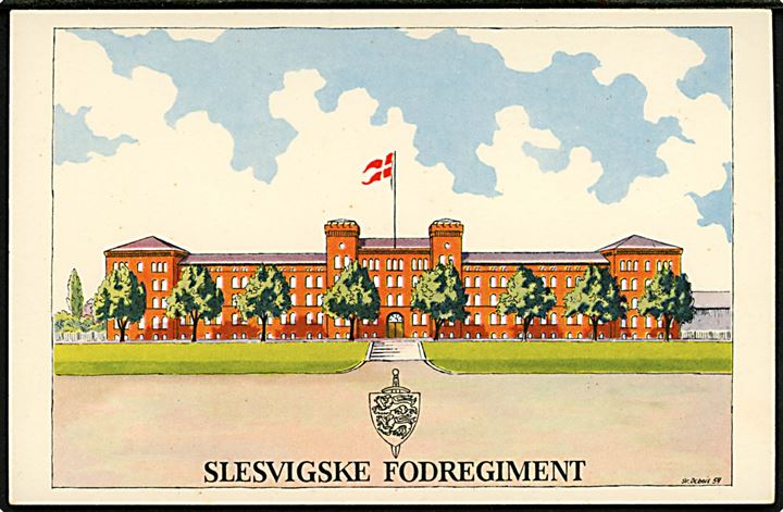 Sven Debois: Haderslev Kaserne / Slesvigske Fodregiment. Stenders u/no.