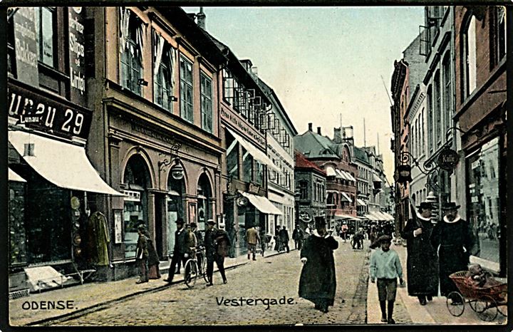 Odense, Vestergade. Stenders no. 6117.