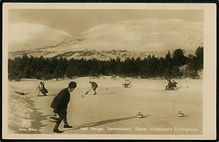 Norge, Dovrebanen, Opdal Turisthotel's Curlingbane. OPPI no. 1462.