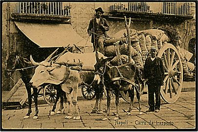 Italien, Napoli, Carro da trasporto. 