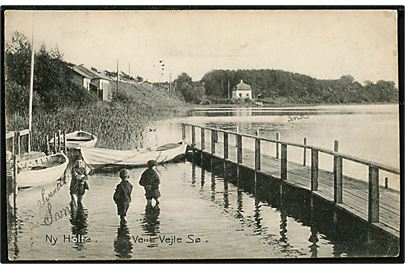 Ny Holte, udsigt over Vejle sø. Stenders no. 5953. 