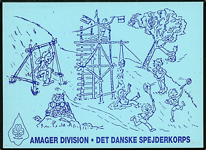 Det danske Spejderkorps. Amager Division. Uden adresselinier.