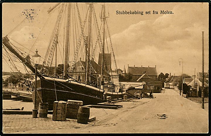 Stubbekøbing. Set fra molen. Niels Bruuns Forlag u/no. 