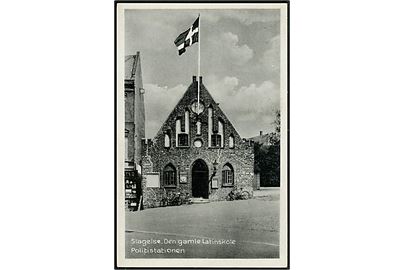 Slagelse. Den gamle Latinskole - Politistationen. Stenders Slagelse no. 156. 