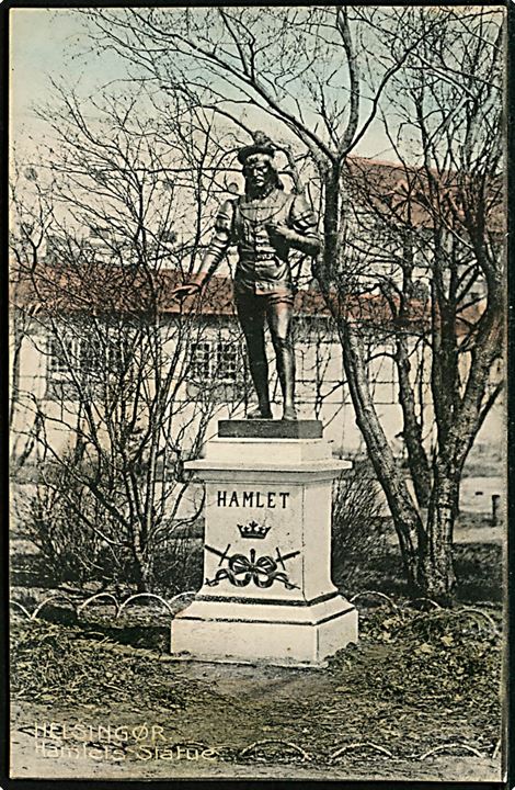 Helsingør. Hamlets Statue. Stenders no. 3572.