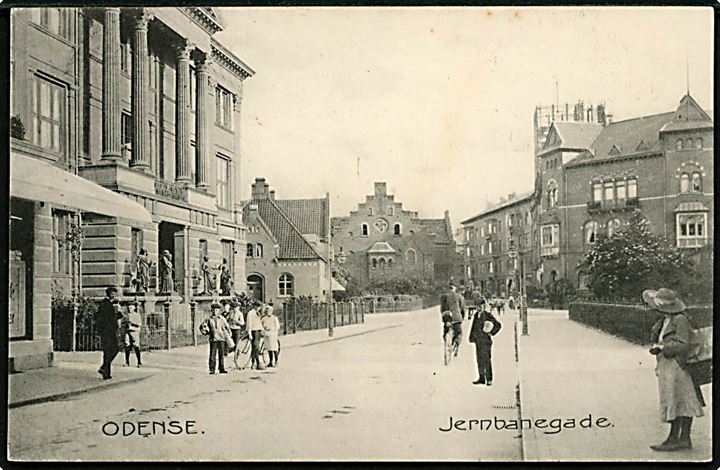 Odense. Jernbanegade. Stenders no. 8963.