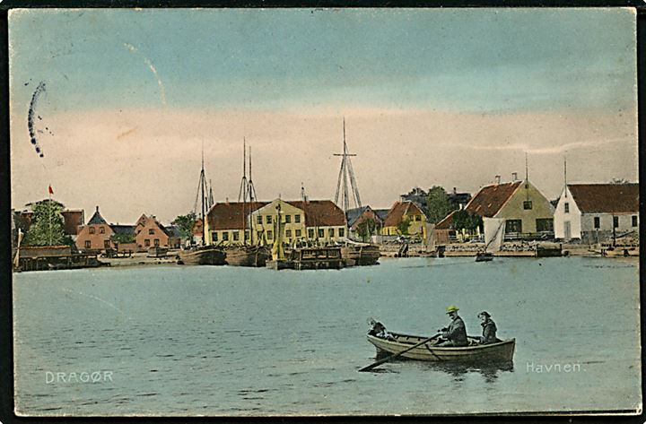 Dragør. Havnen. Alex Vincents Kunstforlag no. 208.