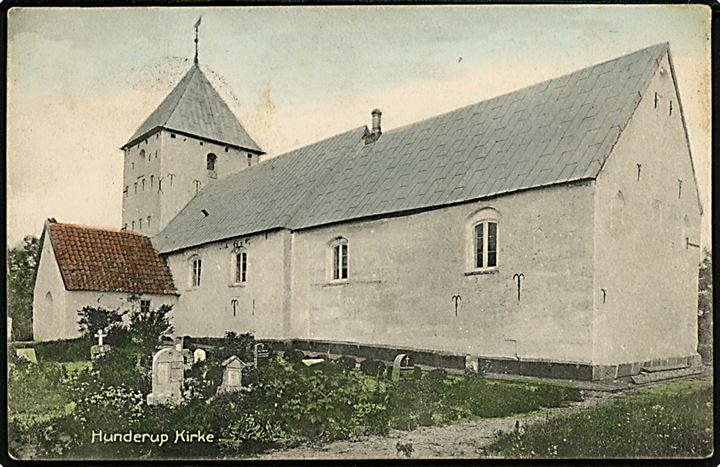 Hunderup kirke ved Bramming. Stenders no. 6717.