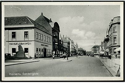 Horsens. Søndergade med Handelsbanken. Stenders Horsens no. 201.