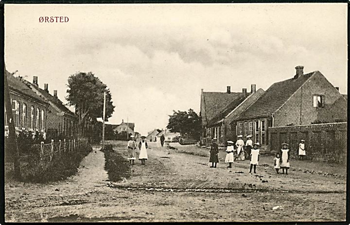 Ørsted ved Randers. Gadeparti. J.J.N. no. 3149.