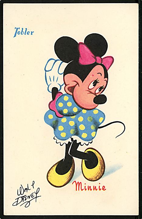 Walt Disney. Minnie Mouse. Fransk reklame fra 50'erne, for “Tobler” chokolade. Georges Lang, Paris u/no.