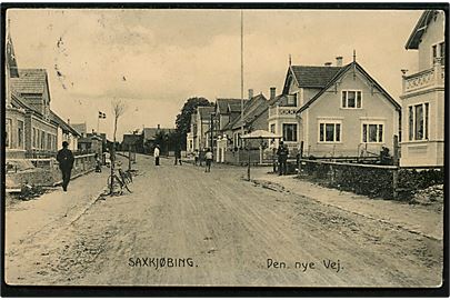 Sakskøbing, Den nye vej. J. Lund no. 23135.