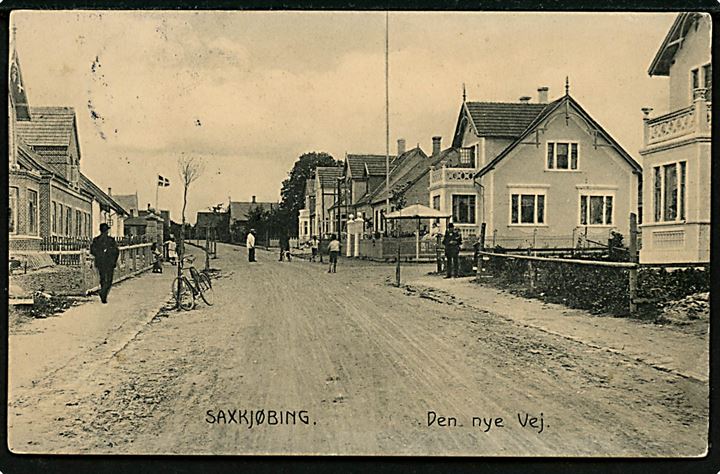 Sakskøbing, Den nye vej. J. Lund no. 23135.