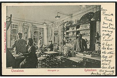 Købh., Østergade 50, Asiatisk Thesalon. Hoffmann's Bogtrykkeri u/no