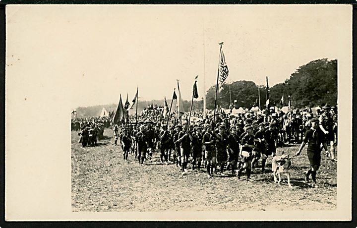 2. verdens spejder jamboree på Ermelunden 1924. Fotokort u/no.