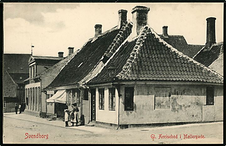 Svendborg, Møllergade, Gl. Accisebod. Warburgs Kunstforlag no. 2539.