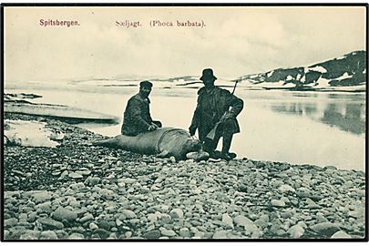 Svalbard/Spitsbergen. Sælfangst. Nordisk Kunstforlag no. 17.