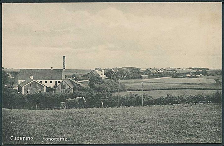 Panorama over Gjørding. Chr. Sørensens Boghandel u/no. 