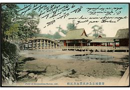 Japan, Pond of Itsukushime Shrine, Aki. Anvendt fra Hollandsk Ostindien 1912 til Tyskland.