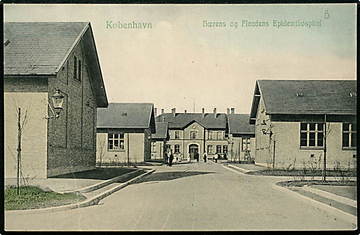 Købh. Hærens og Flaadens Epidemihospitalet. Peter Alstrup no. 9362. Svagt knæk!