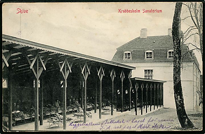 Skive. Krabbesholm Sanatorium. Warburgs Kunstforlag no. 1592.