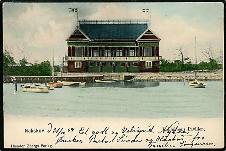 Nakskov. Roklubbens Pavillon. Theodor Øbergs Forlag u/no. 